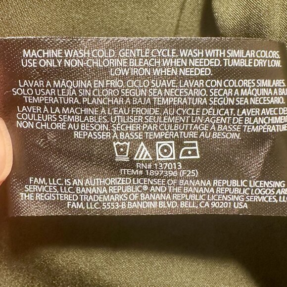 Banana Republic Women's Jacket Size M Dark Green Soft Brushed Fabric Casual NEW - Picture 10 of 16